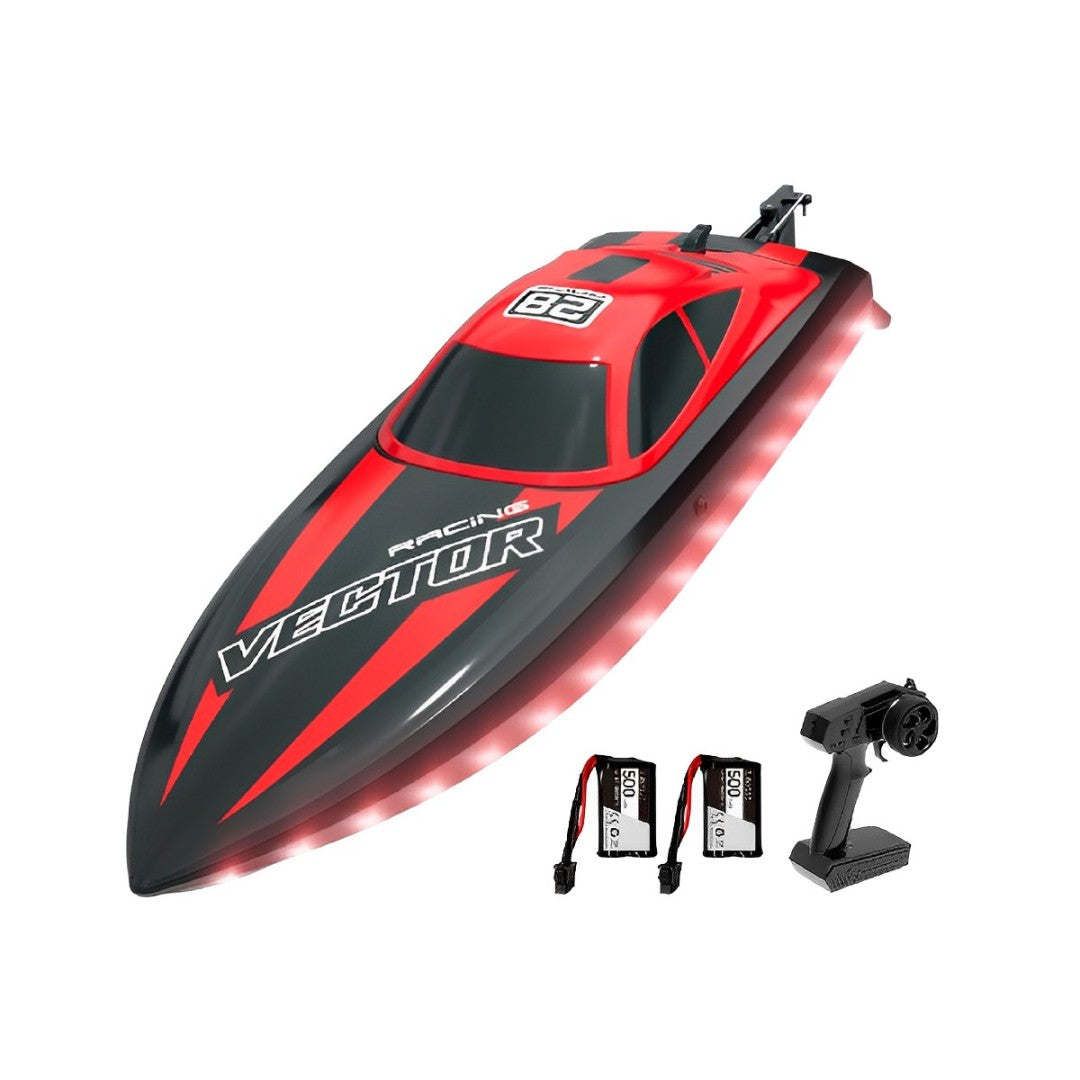  Vector Lumen 20mph Fast RC Boat with LED Lights for Pools and Lakes | VOLANTEXRC | KIDS TOY LOVER