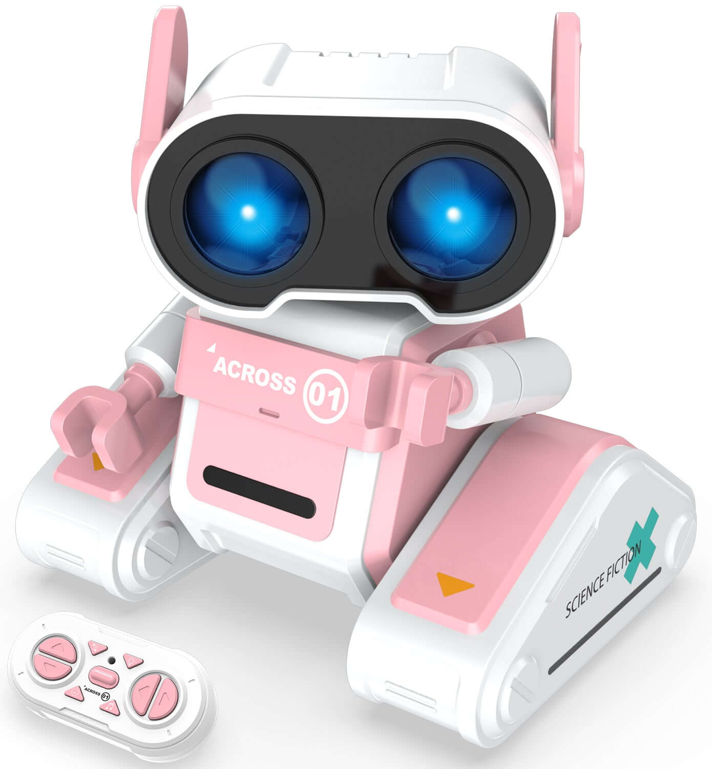 STEMTRON RC Robot Toy - Rechargeable, Auto Demo, Dance, Music, LED Eyes, 3 Colors | KIDS TOY LOVER