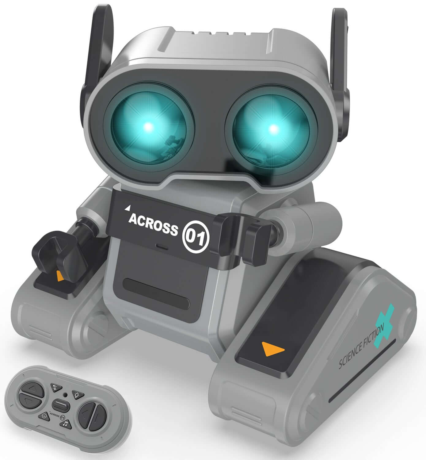 STEMTRON RC Robot Toy - Rechargeable, Auto Demo, Dance, Music, LED Eyes, 3 Colors | KIDS TOY LOVER