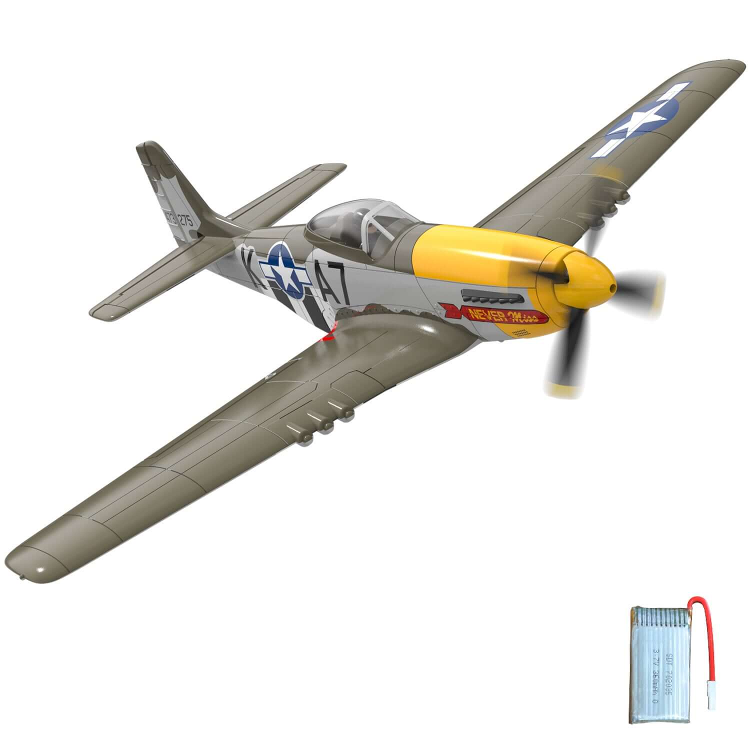 P51D RC Airplane, 4-Channel Brushless Motor | VOLANTEXRC | KIDS TOY LOVER