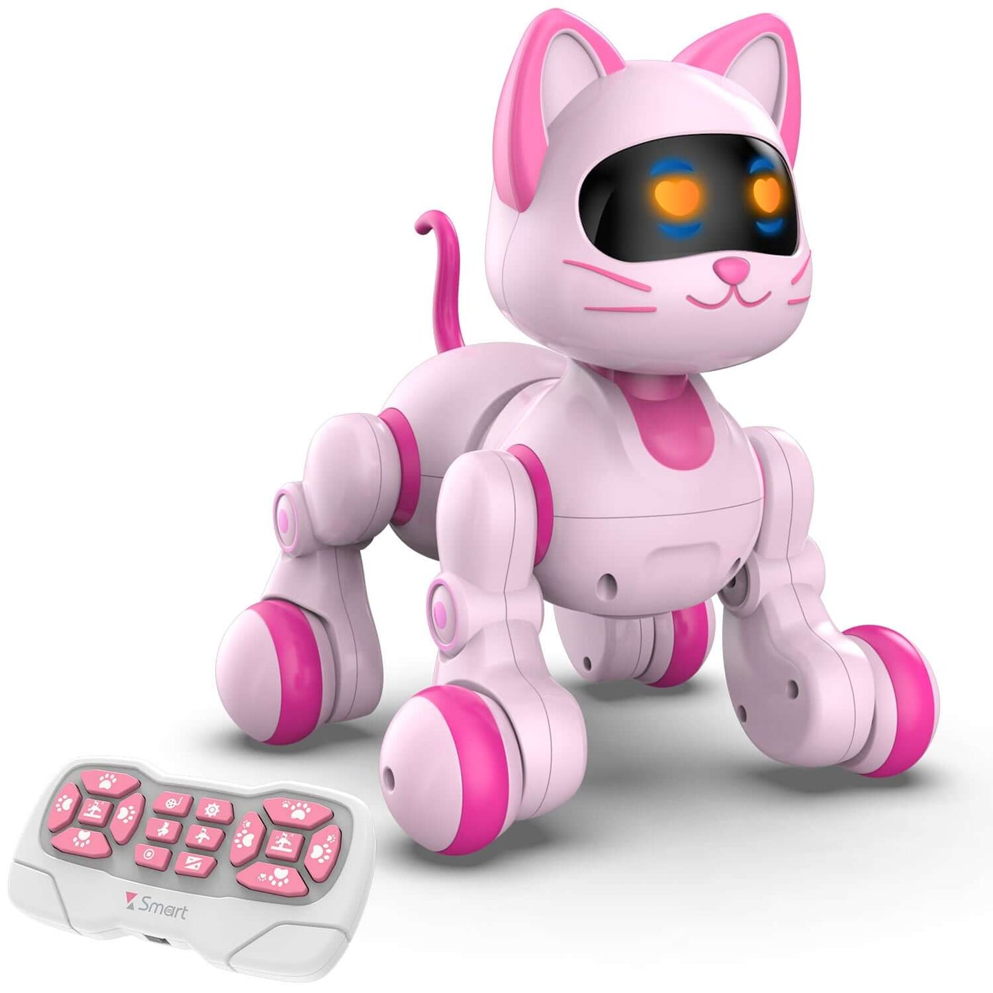 STEMTRON Programmable Robot Cat - Interactive, Remote Control, Music & Dance | KIDS TOY LOVER