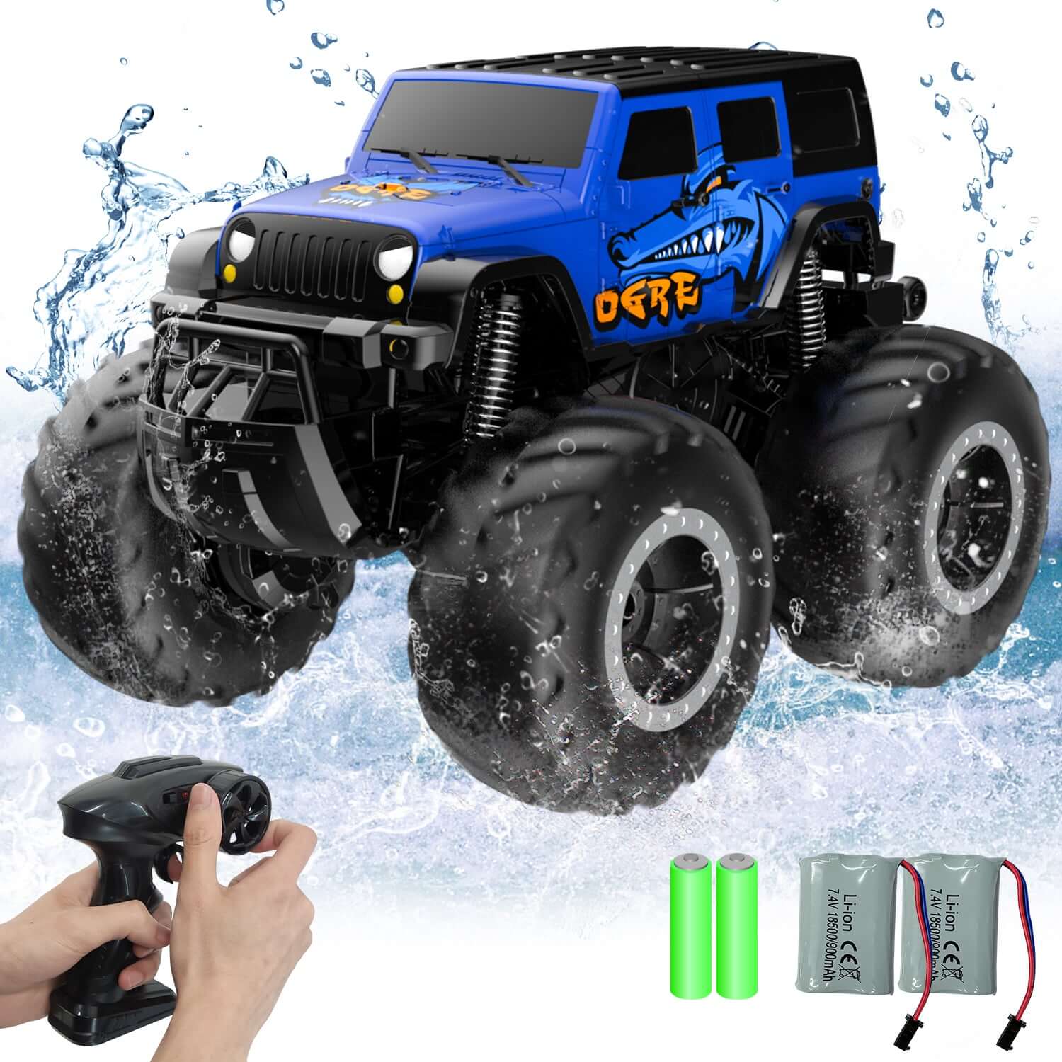 Amphibious All Terrain Off-Road Waterproof RC Monster Truck