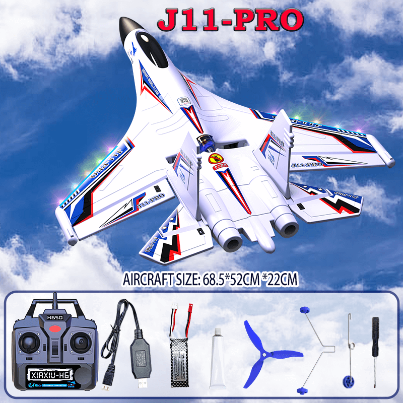 Xiaxiu J11-Pro RC Stunt Jet, 6-Channel, Brushless Motor, 3D Mode, Gyro Stabilizer | KIDS TOY LOVER