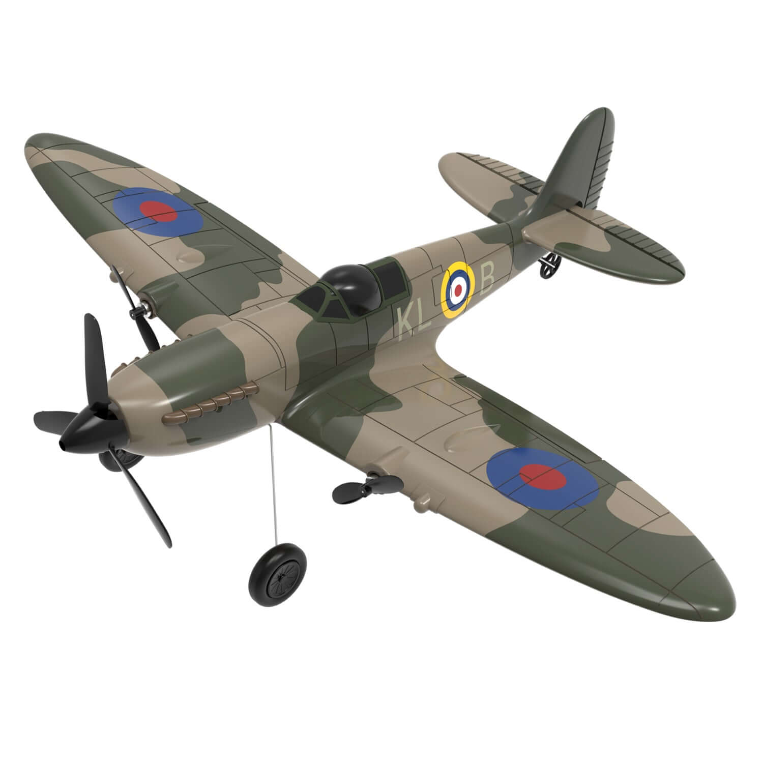 Volantex RC Spitfire 3CH RTF EPP Plane w/ Gyro 2.4Ghz, Perfect for Kids/Beginner | KIDS TOY LOVER