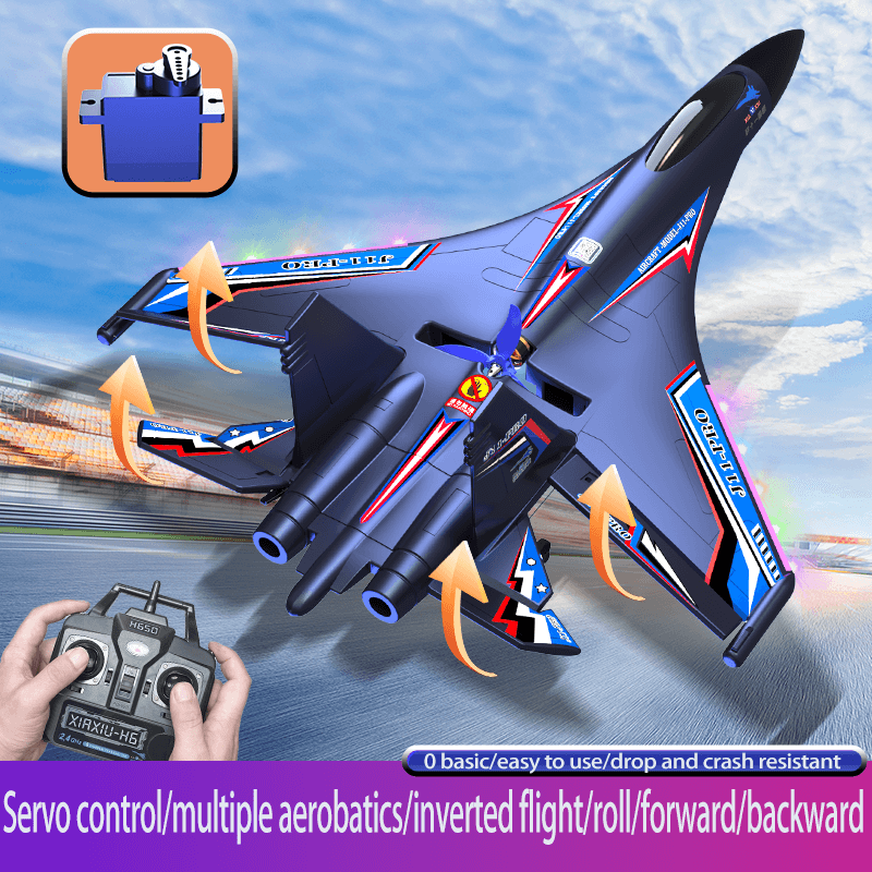 Xiaxiu J11-Pro RC Stunt Jet, 6-Channel, Brushless Motor, 3D Mode, Gyro Stabilizer | KIDS TOY LOVER