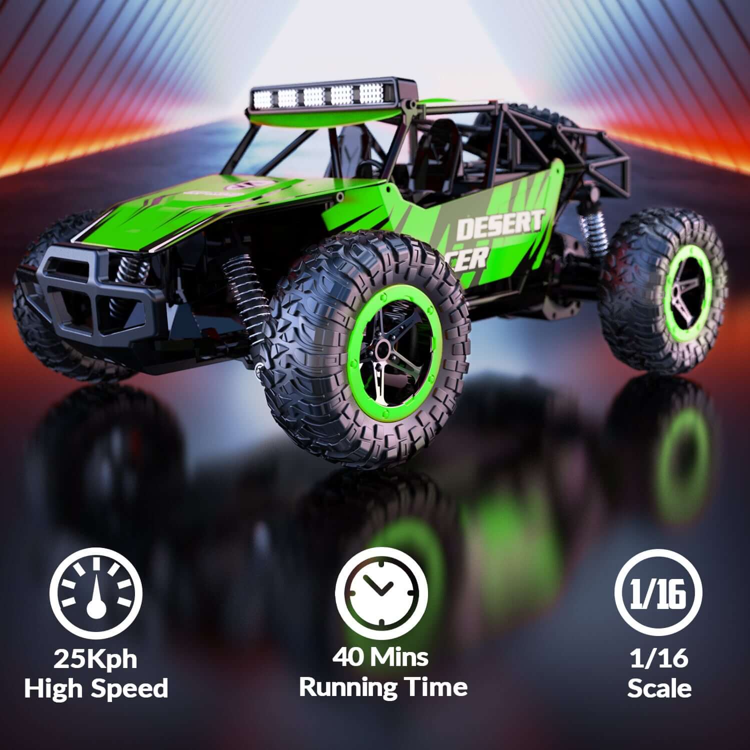 RACENT 1/16 All Terrain RC Car for Kids | KIDS TOY LOVER