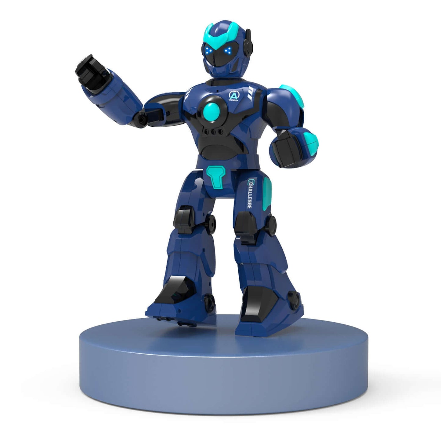 STEMTRON Voice & Gesture Robot for Kids - Programmable, Blue/White, Rechargeable | KIDS TOY LOVER