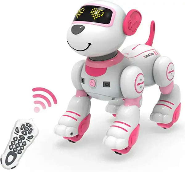 STEMTRON Programmable Robot Dog Toy - Dancing, Remote Control, 3 Colors | KIDS TOY LOVER