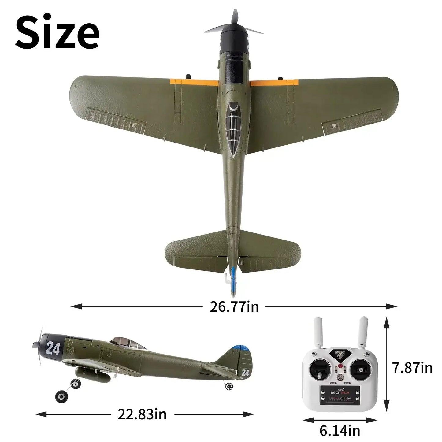 Ki84 WWII Fighter 690mm 4CH Built-in Gyro 3D/6G EPP RC Airplane RTF with SBUS GPS | KIDS TOY LOVER