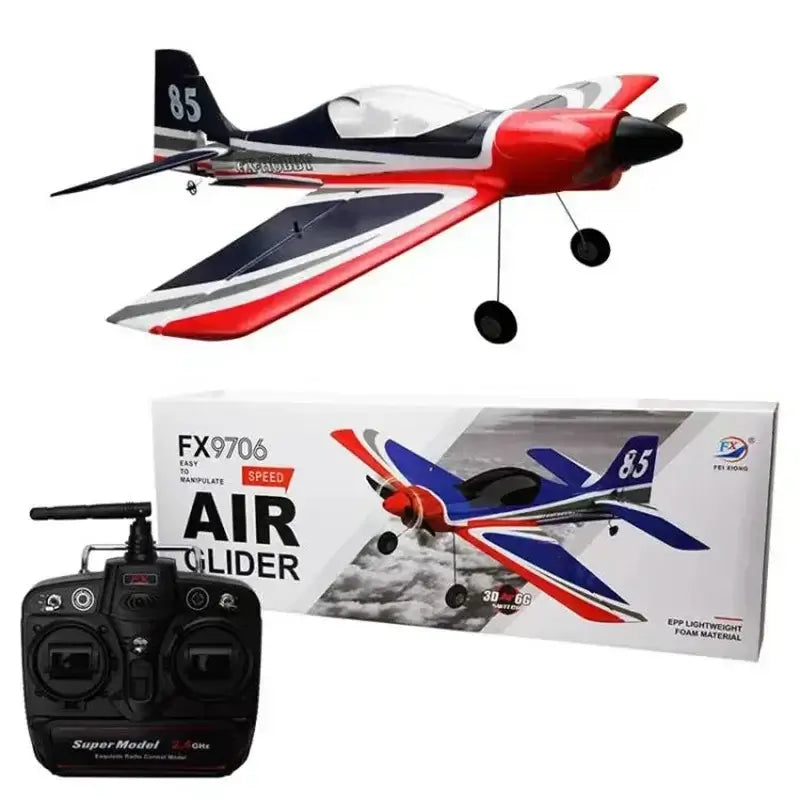 New Fx9706 RC Aircraft: 5-Channel Red Bull Fighter, Foam Fixed Wing Model Toy | KIDS TOY LOVER