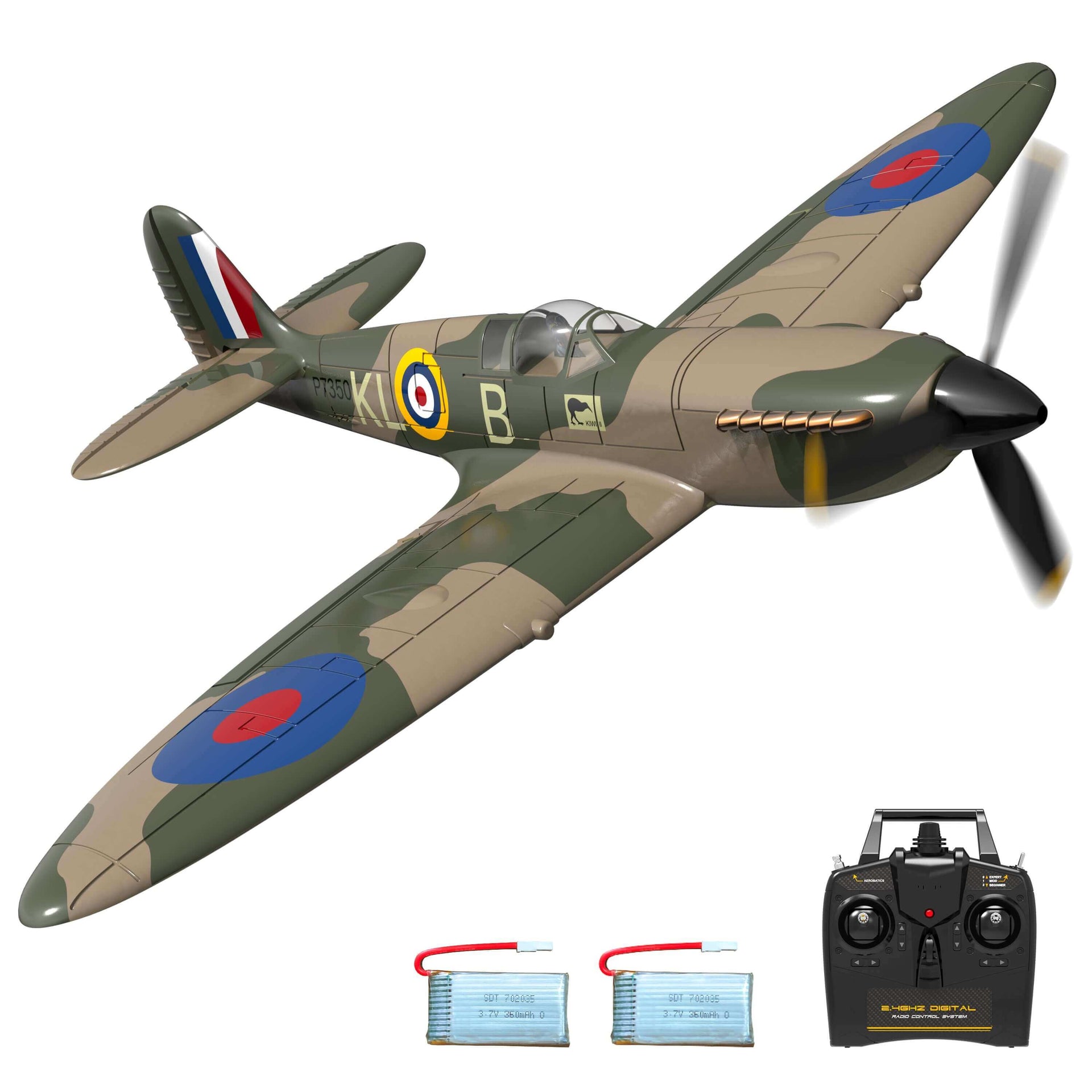 Spitfire RC Airplane - 2.4G 4CH Remote Control Plane