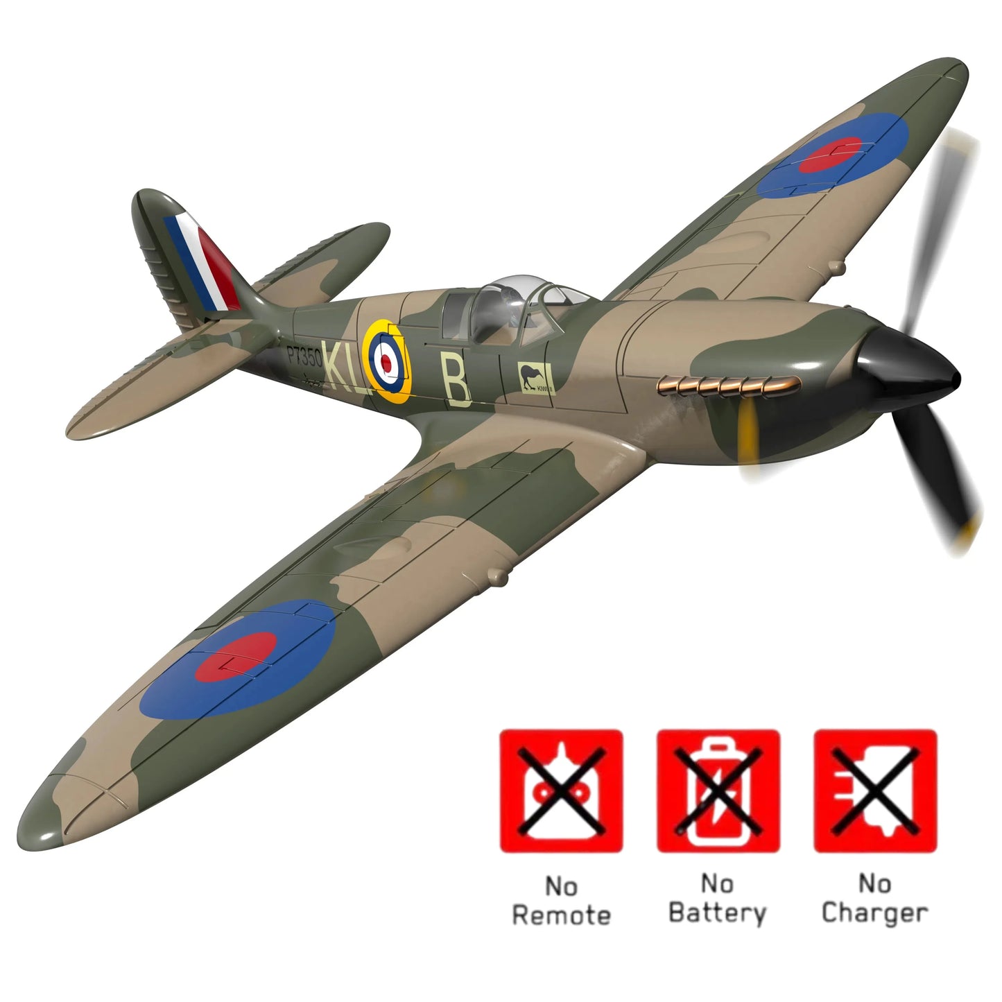 VOLANTEXRC Spitfire 4CH PNP Without Radio, Battery & Charger Included