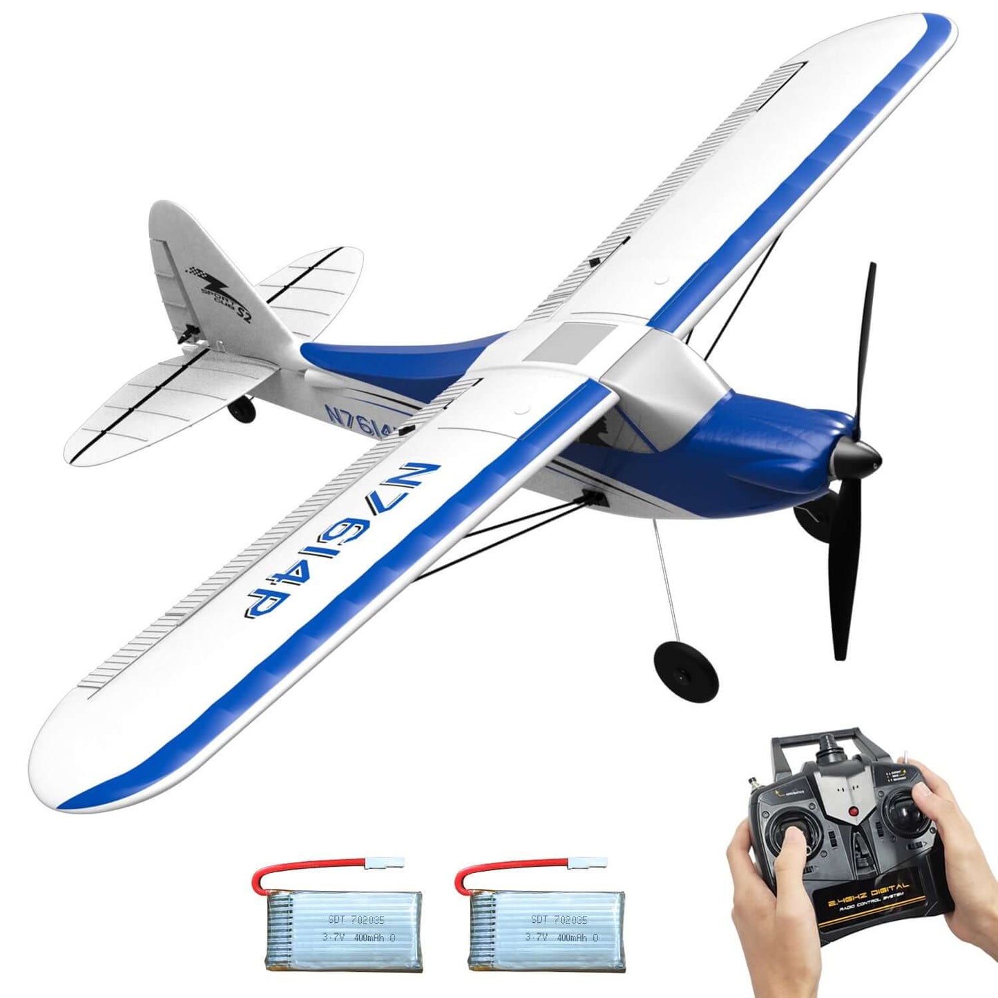 VolantexRC Sport Cub 500mm 4-Channel RC Trainer Airplane with Gyro, Easy Fly | KIDS TOY LOVER