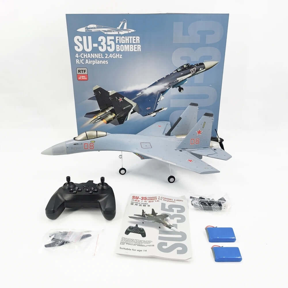 COOLBANK QF009 4CH Su-35/J-16 RC Fighter: Brushless, 2.4G, Long Flight Time | KIDS TOY LOVER