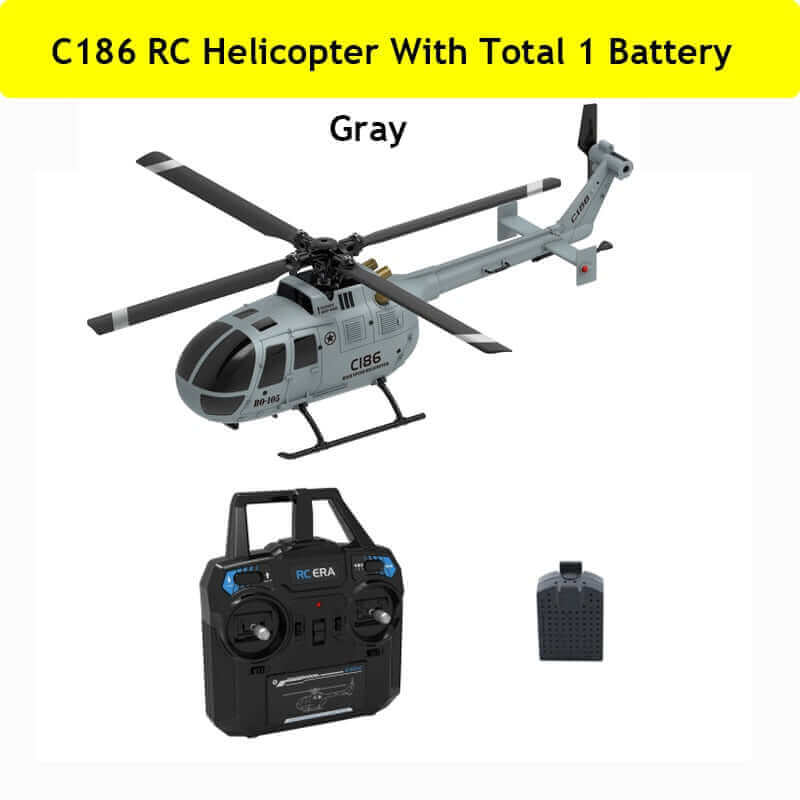 C186 2.4G RC Helicopter 4 Propellers 6 Axis Gyroscope Air Pressure Height Stabilization