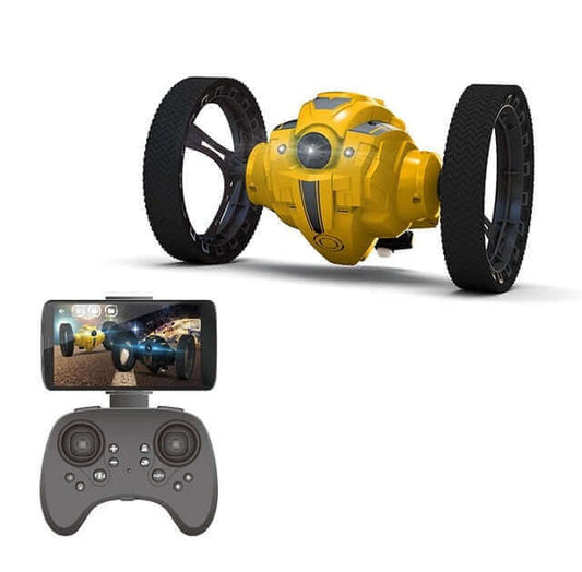 Kameralı RC Araba - HD 2.0MP Kameralı ve Esnek Tekerlekli WiFi Zıplayan Araba - Peg SJ88 4CH 2.4GHz Zıplayan Sumo - KidsToyLover