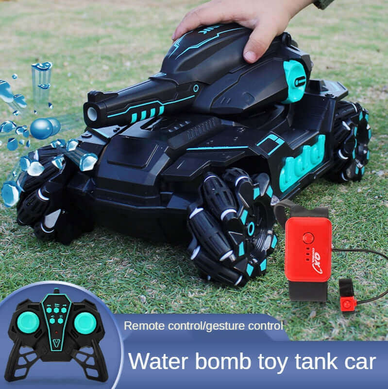 Remote control tank popular toy, you can fire toys with water spray bombs，udsahgf